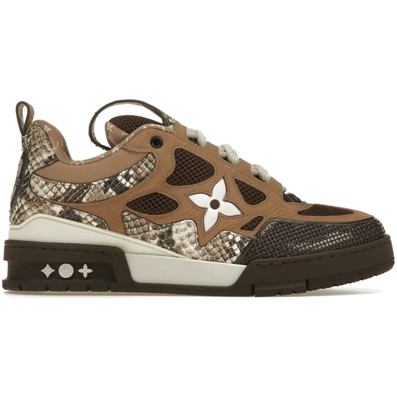 Louis Vuitton Skate Sneaker Brown Snakeskin (1ABMG6)