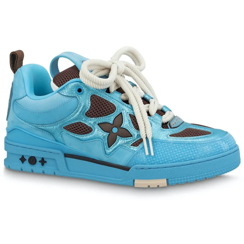 Louis Vuitton Skate Trainer Blue Brown (1ABMIC)
