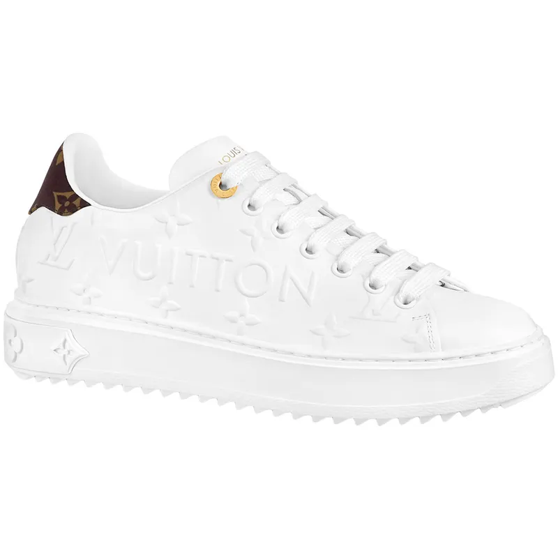 Louis Vuitton Time Out Debossed LV Monogram Leather White White (Women’s) (1AAP6H)