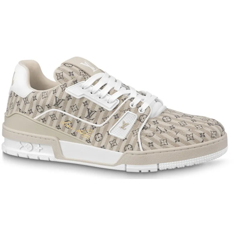 Louis Vuitton Trainer Beige Stripe Monogram (1ABG0H)