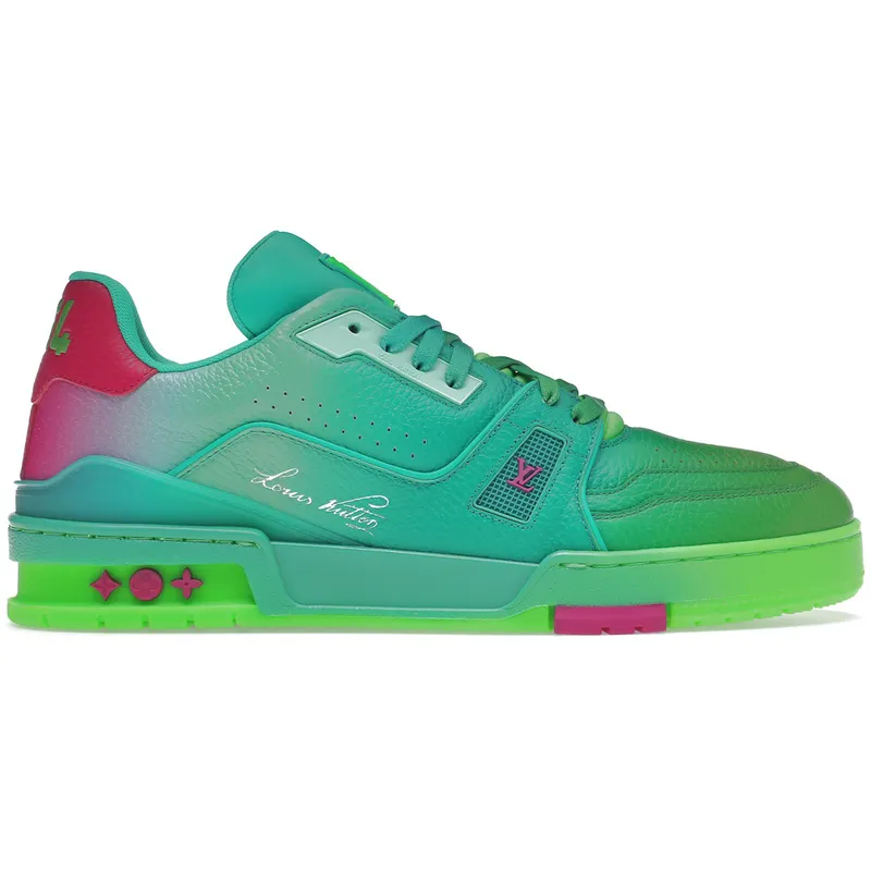 Louis Vuitton Trainer Green Ombre (1A9TRU)