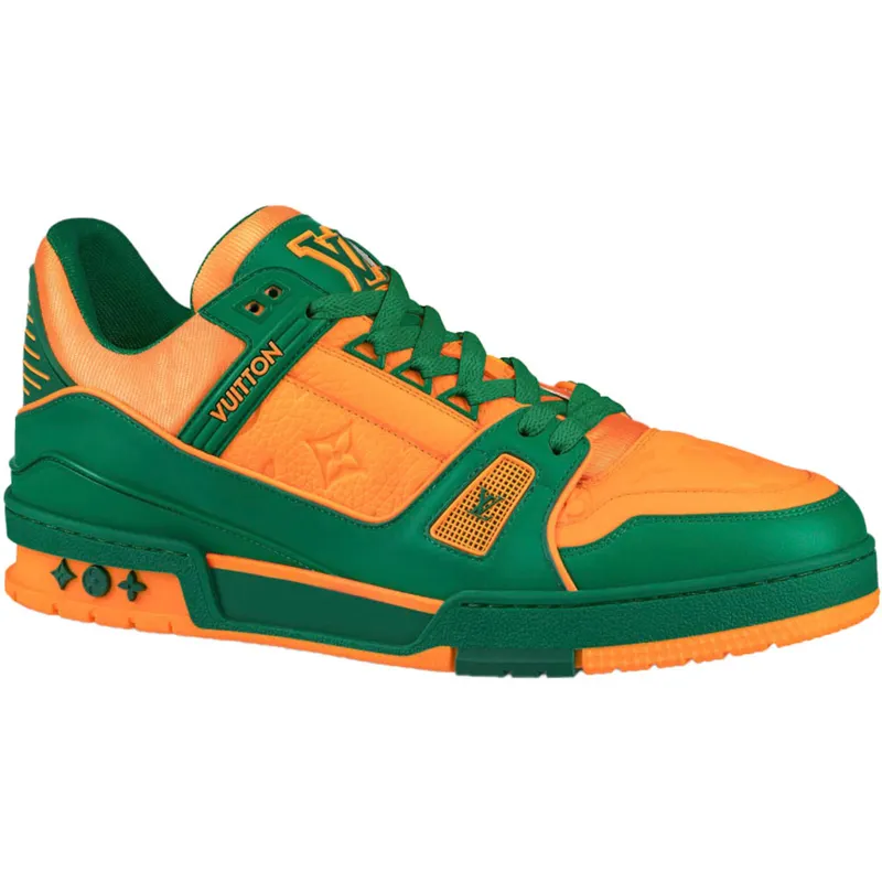 Louis Vuitton Trainer Green Orange (1A8WFY)