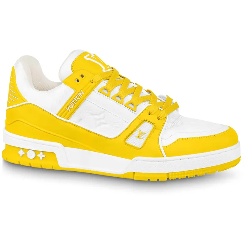 Louis Vuitton Trainer Yellow White Monogram (1AA6XN / 1AA6XL)