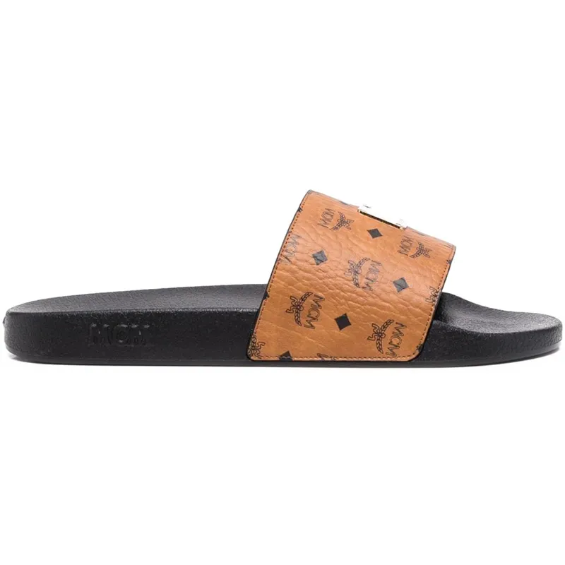 MCM Visetos Slide Cognac (MEXCSMM23CO)