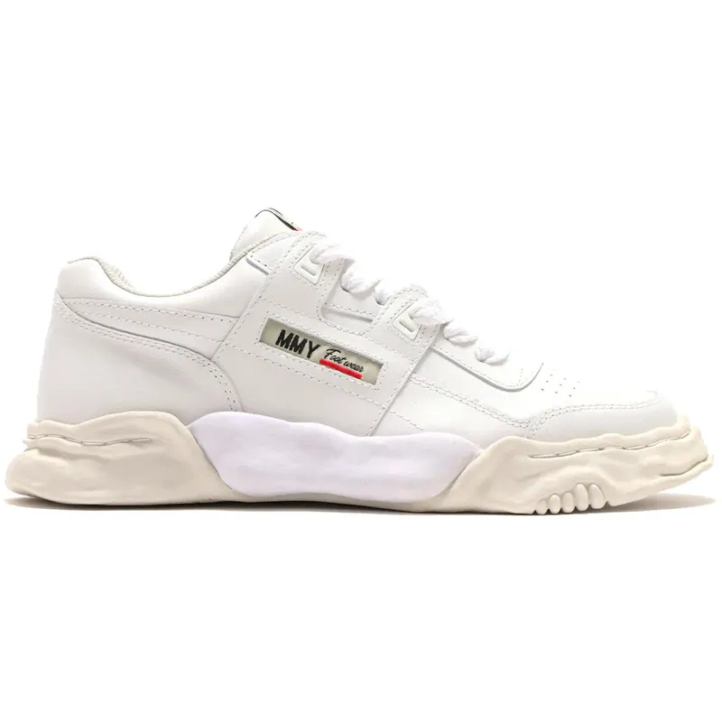Mihara Yasuhiro Parker Leather Low White (A008FW702-White)