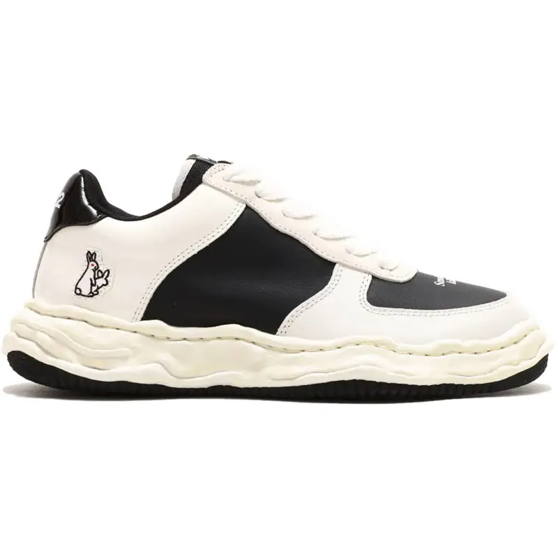 Mihara Yasuhiro Wayne Low Leather FR2 Atmos Black White (C09FW706-WB)