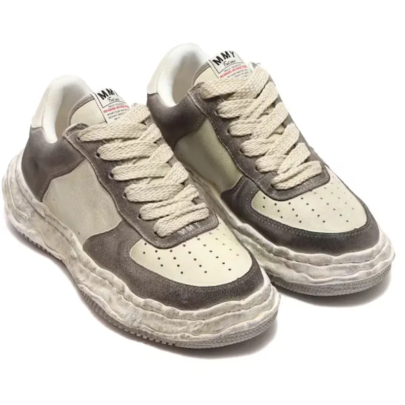 Mihara Yasuhiro Wayne OG Sole DR Leather Low Vintage White (A10FW710-WHITE)