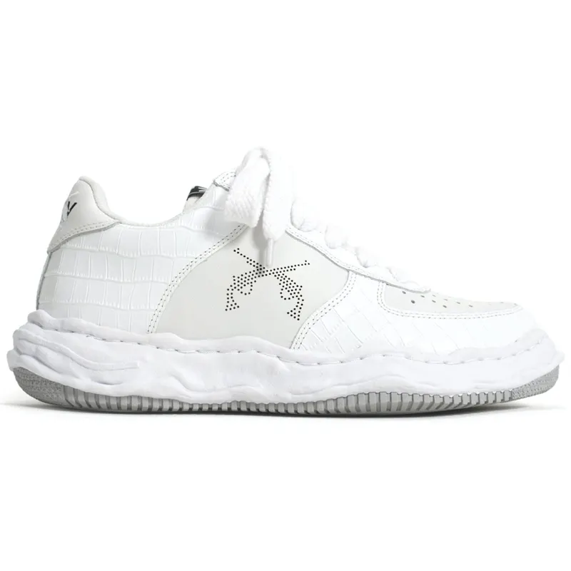 Mihara Yasuhiro Wayne OG Sole Leather Low Roarguns White (C08FW705)