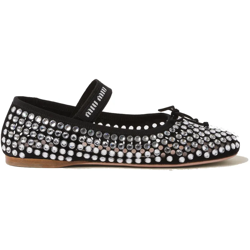 Miu Miu Ballerinas Black Satin (5F855D_2AWL_F0002_F_M005)