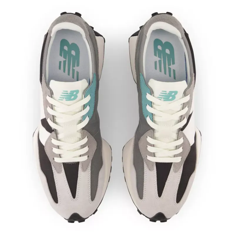 New Balance 327 Black White Light Grey (MS327OD)