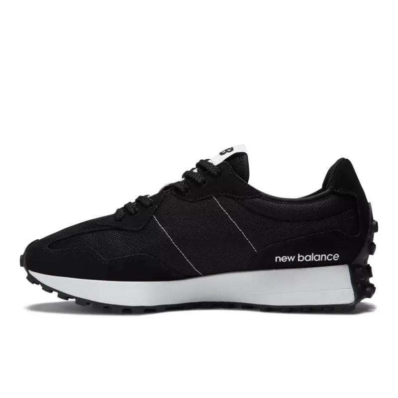 New Balance 327 Black White N Logo (MS327CBW)