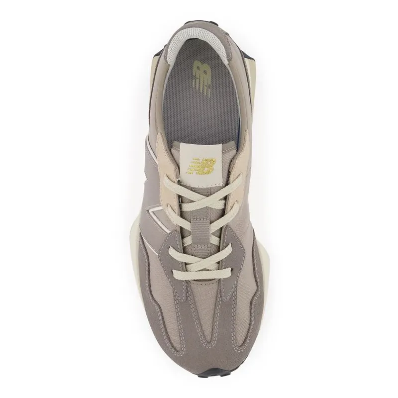 New Balance 327 Grey White Gold (GS) (GS327GDY)