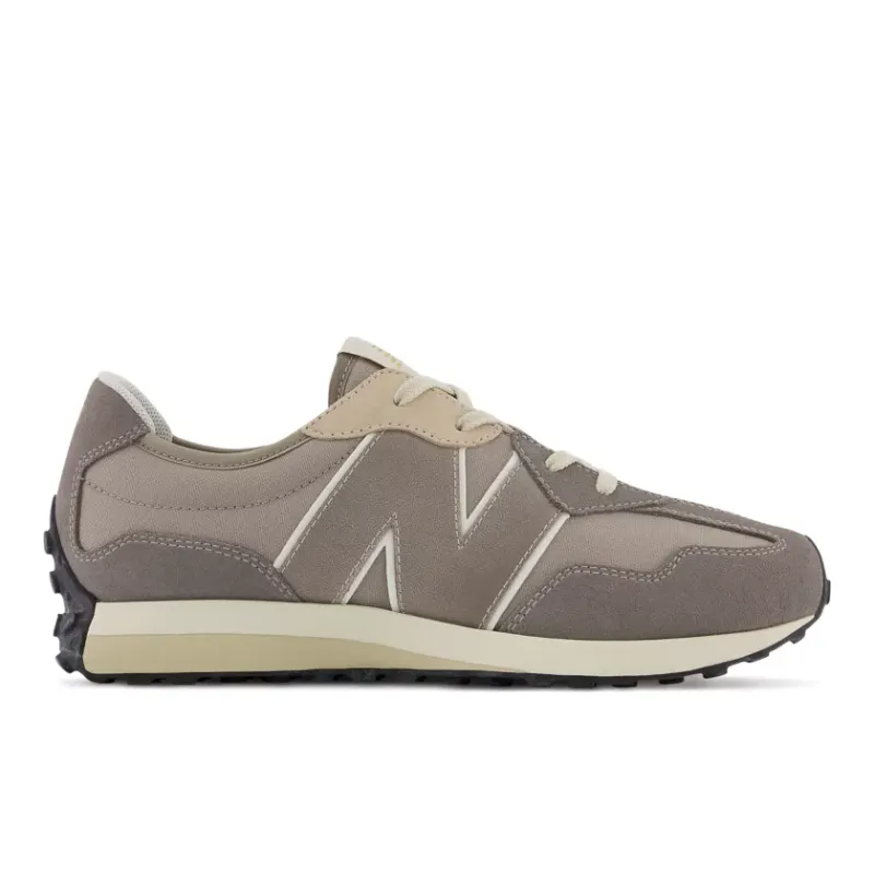 New Balance 327 Grey White Gold (GS) (GS327GDY)