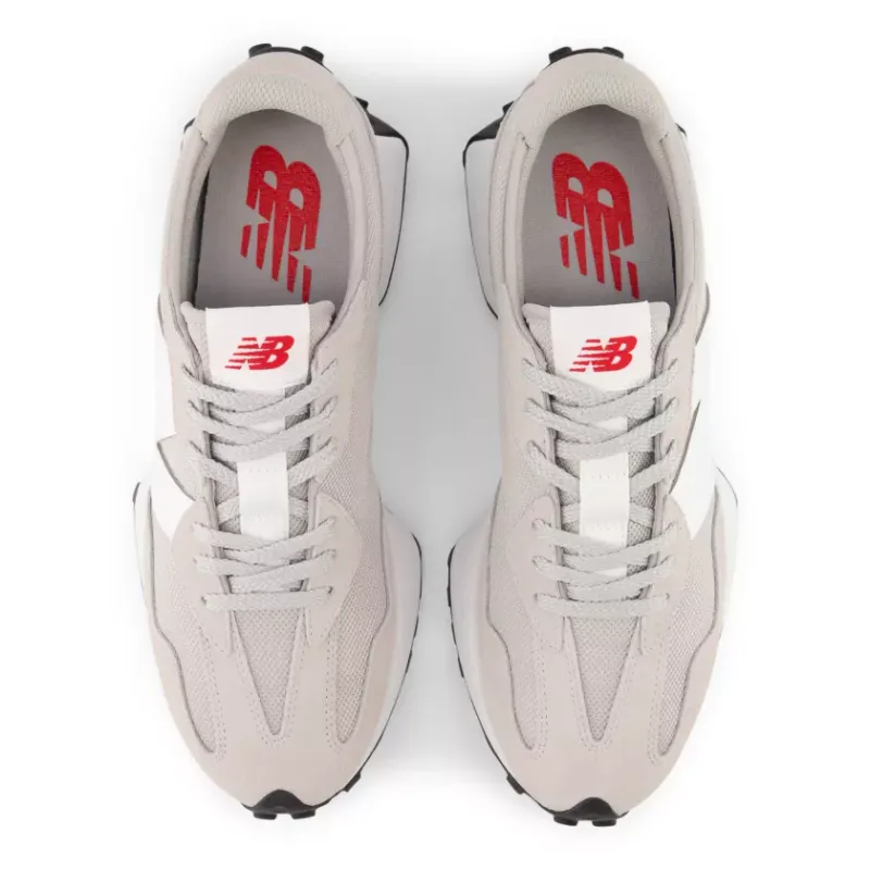 New Balance 327 Rain Cloud White Red (MS327CGW)