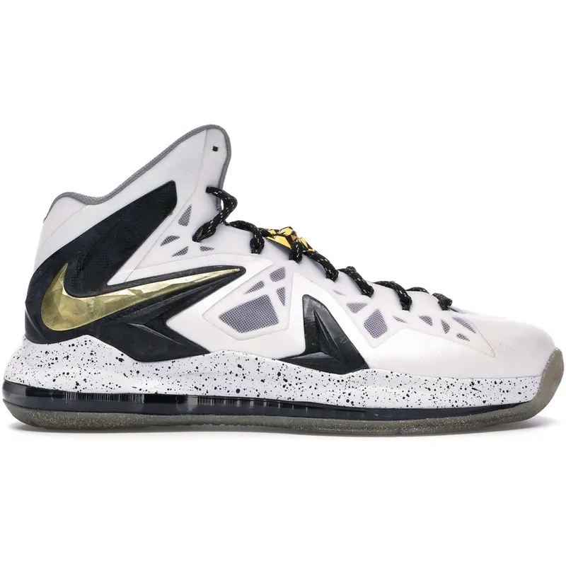 Nike LeBron X Elite+ White Gold (579834-100)