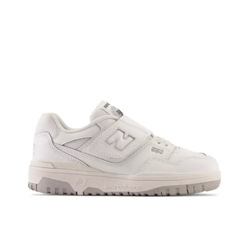 New Balance 550 Bungee Lace Top Strap White Grey (PHB550PB)