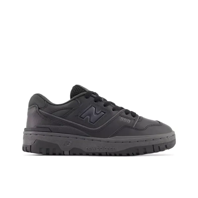 New Balance 550 Triple Black (GS) (GSB550BB)