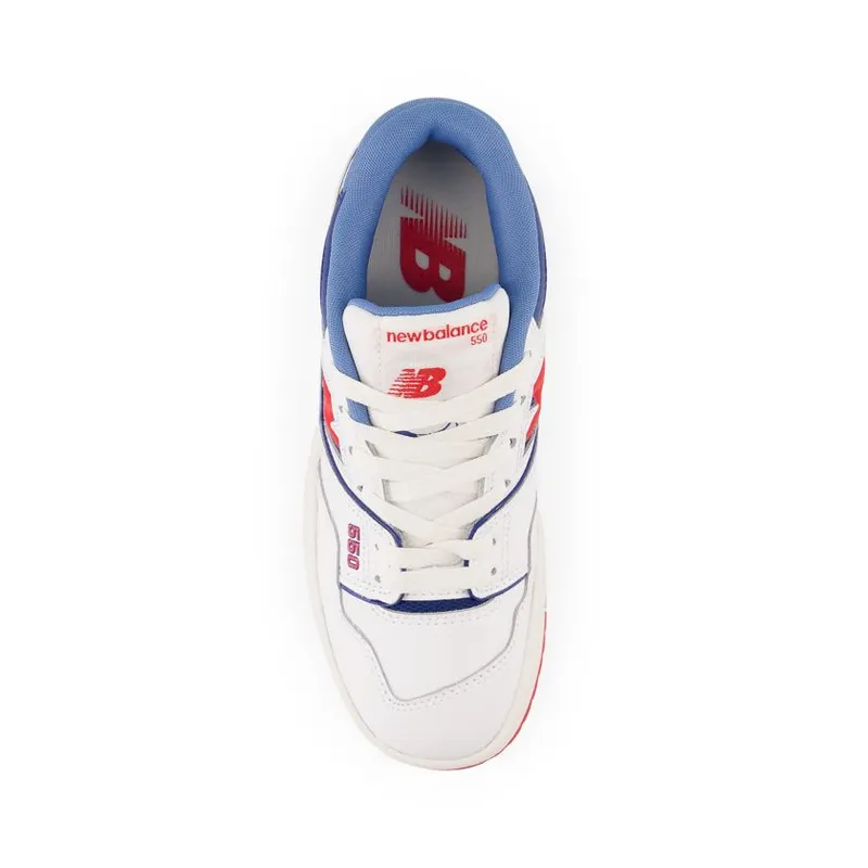 New Balance 550 White True Red Atlantic Blue (GS) (GSB550CH)