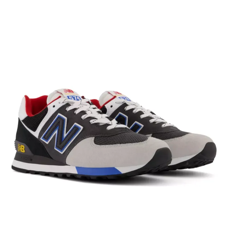 New Balance 574 Black Grey Royal (ML574LB2)