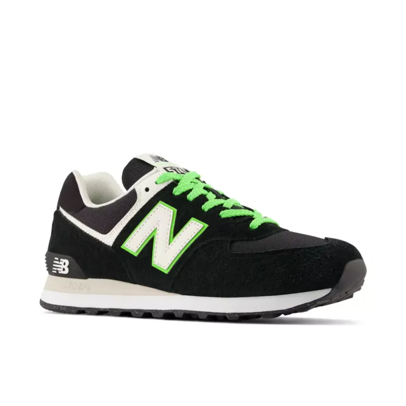 New Balance 574 Black White Green (U574CT2)