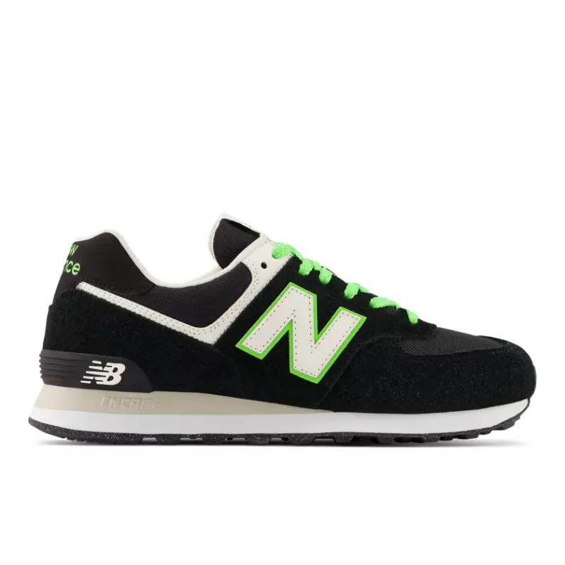 New Balance 574 Black White Green (U574CT2)