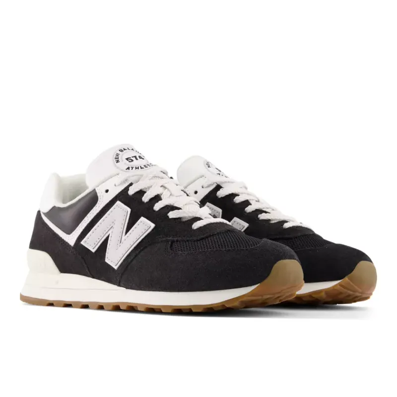 New Balance 574 Black White Gum (U574UG2)