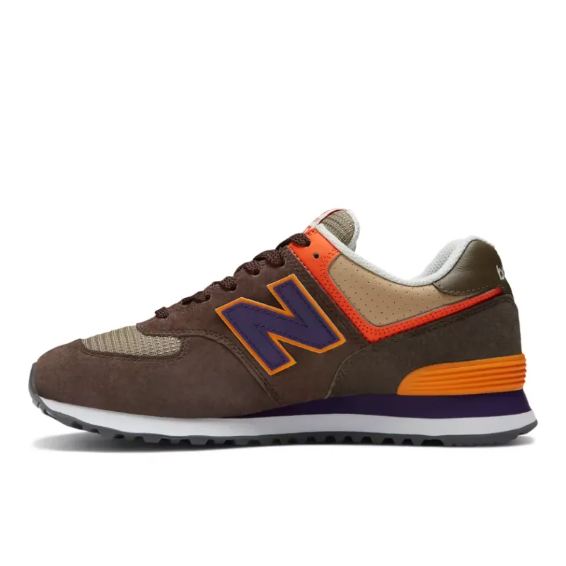 New Balance 574 Brown Purple Orange Grey (U574PG2)