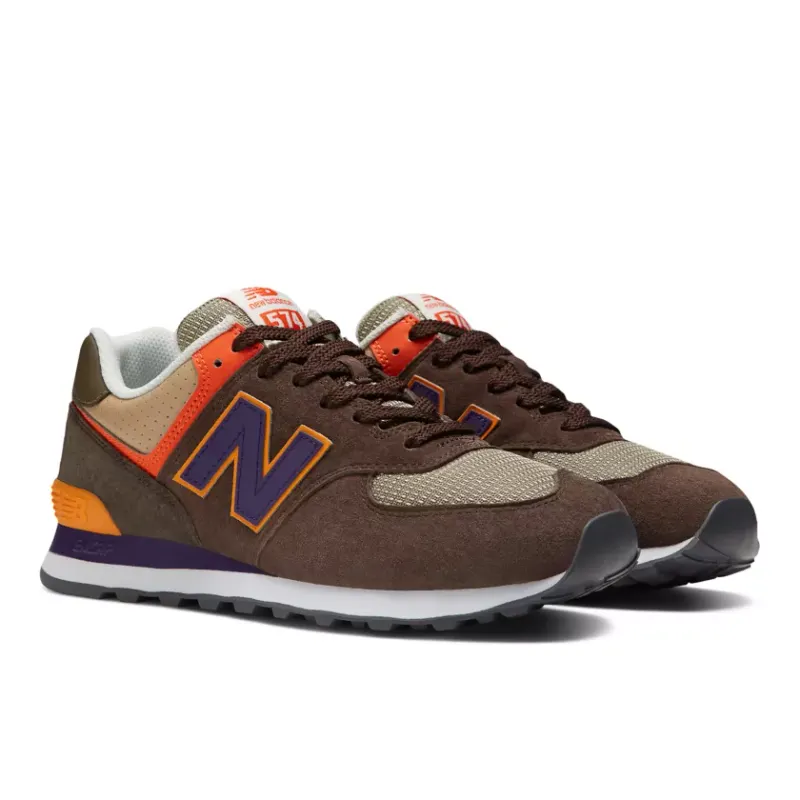 New Balance 574 Brown Purple Orange Grey (U574PG2)