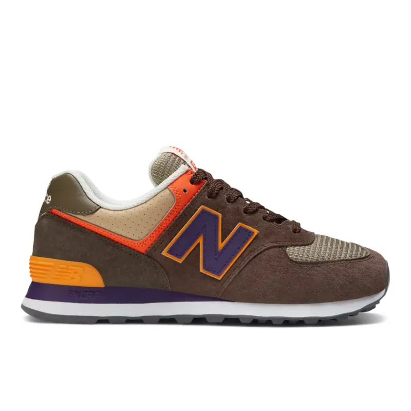 New Balance 574 Brown Purple Orange Grey (U574PG2)