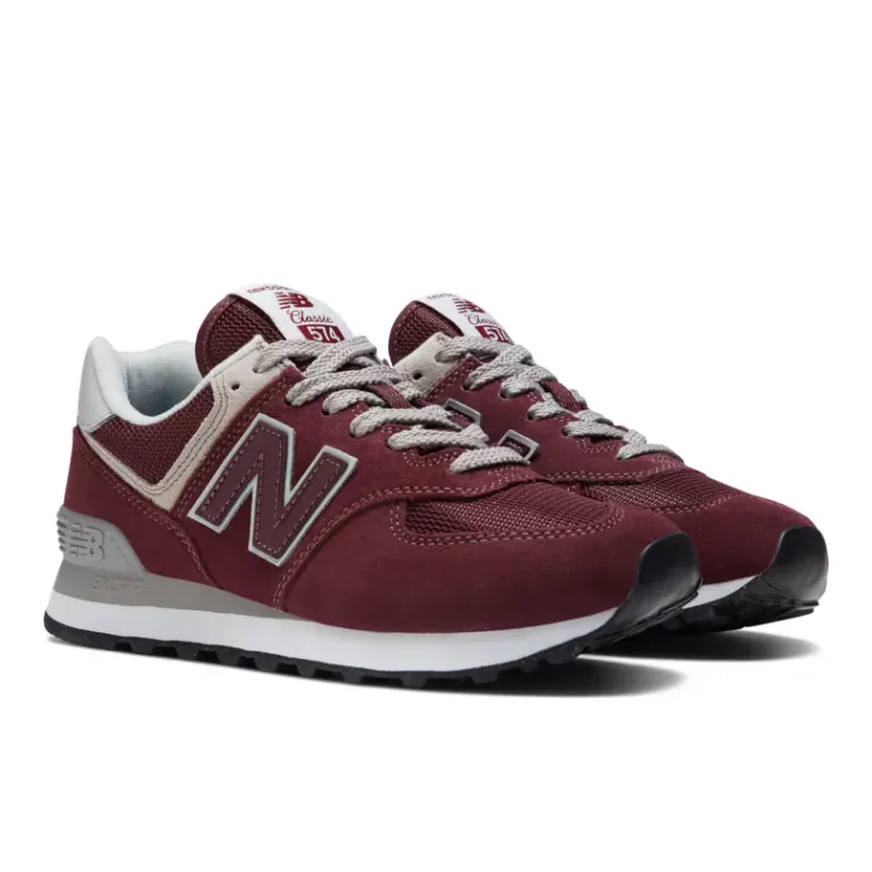 New Balance 574 Core Burgundy White (Women’s) (WL574EVM)