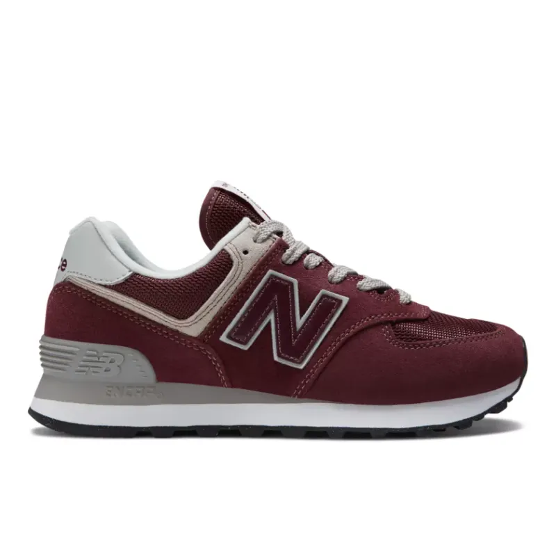 New Balance 574 Core Burgundy White (Women’s) (WL574EVM)