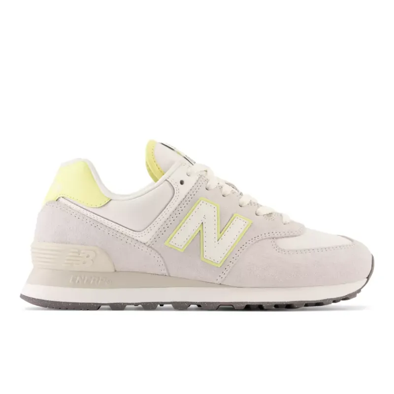 New Balance 574 Grey Matter Sea Salt Maize (Women’s) (WL574QD)