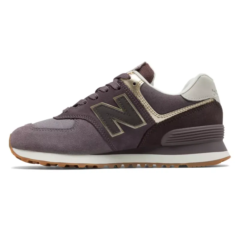 New Balance 574 Metallic Patch Purple (Women’s) (WL574MLB)