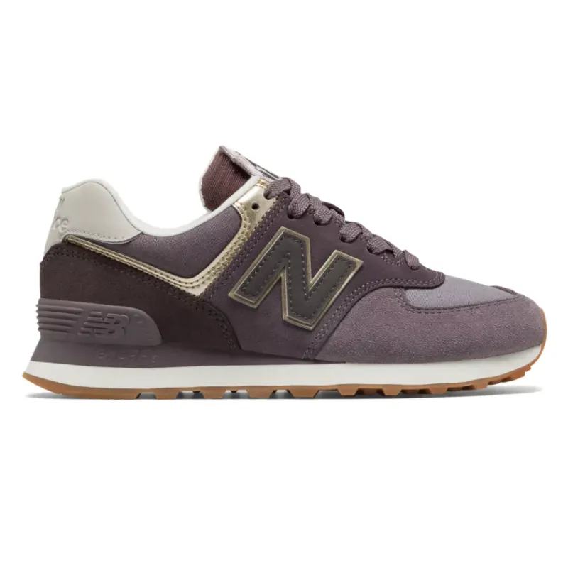 New Balance 574 Metallic Patch Purple (Women’s) (WL574MLB)