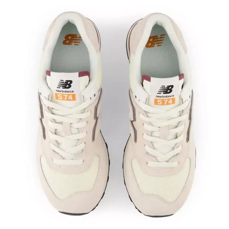 New Balance 574 Off White Burgundy (2023) (U574OP2)
