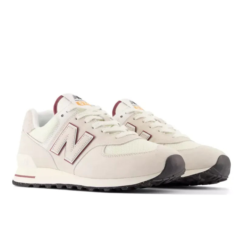 New Balance 574 Off White Burgundy (2023) (U574OP2)