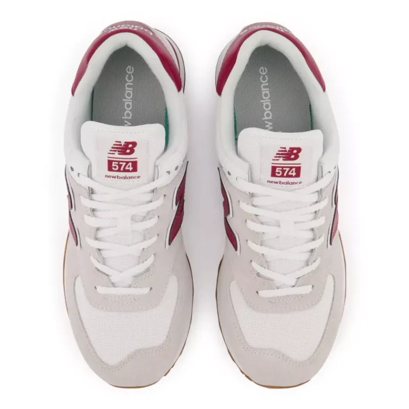 New Balance 574 White Red Gum (ML574TE2)