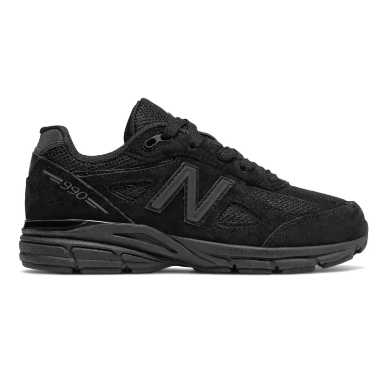 New Balance 990v4 Black (GS) (KJ990TBG)