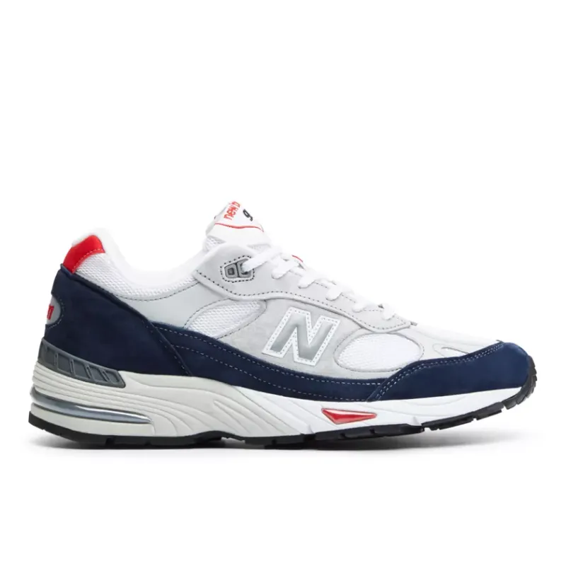 New Balance 991 Grey Navy Red (M991GWR)
