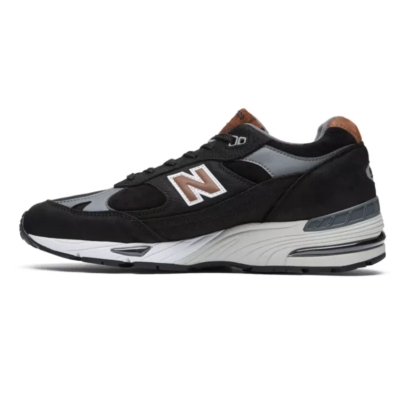 New Balance 991 Made in UK Black Grey Brown (M991KT)