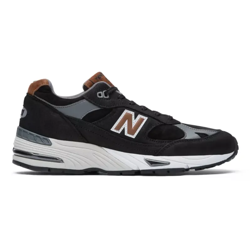 New Balance 991 Made in UK Black Grey Brown (M991KT)