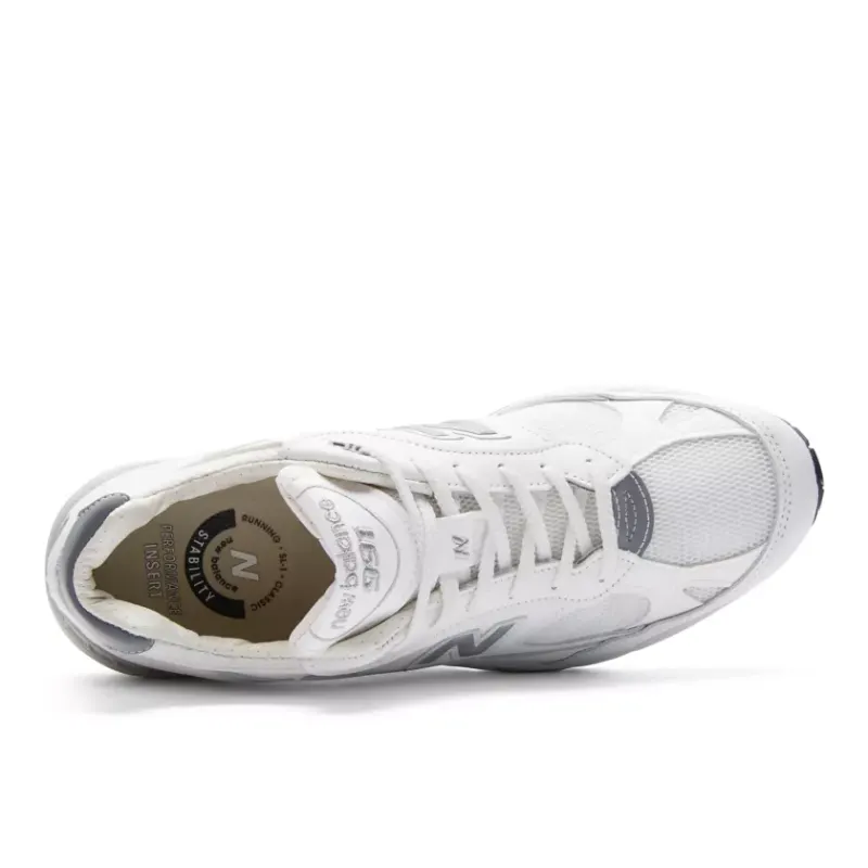 New Balance 991 MiUK White Silver (M991WHI)