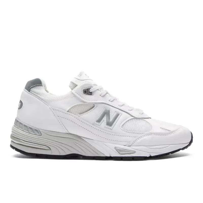 New Balance 991 MiUK White Silver (M991WHI)