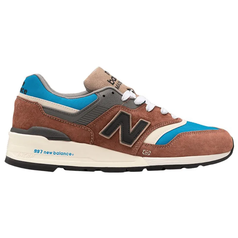 New Balance 997 Made in USA Elevated Basics Brown Blue White (M997S0E)