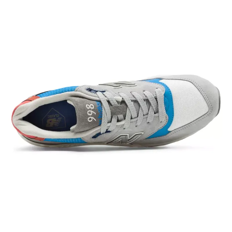 New Balance 998 Grey Light Blue Red (M998CNG)