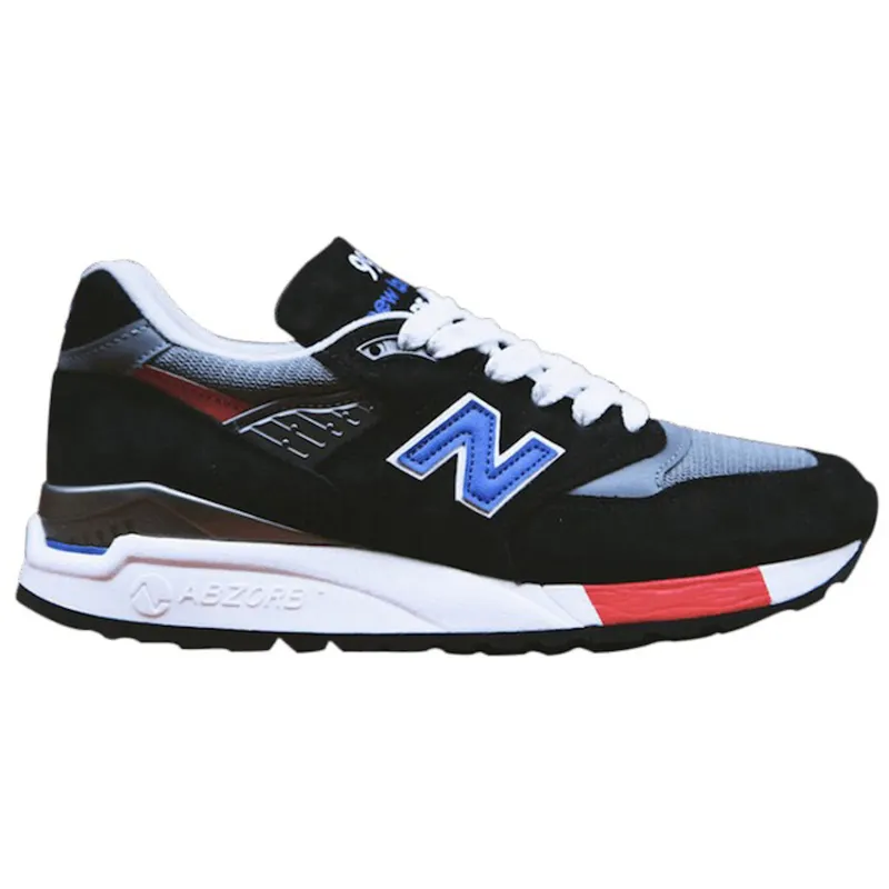 New Balance 998 Made In USA Black Blue Red (M998HL)