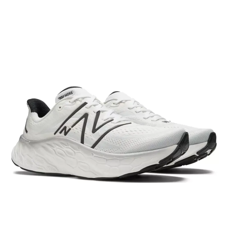 New Balance Fresh Foam X More v4 White Black Metallic (MMORCW4)