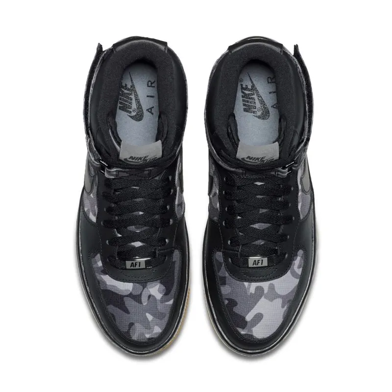 Nike Af1 Ultra Force Mid Prt Black Black-Wolf Grey (Women’s) (807384-001)