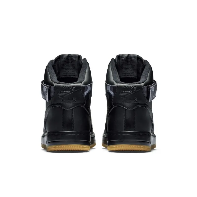 Nike Af1 Ultra Force Mid Prt Black Black-Wolf Grey (Women’s) (807384-001)
