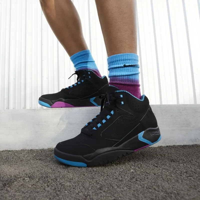 Nike Air Flight Lite II Mid Black Cyber Teal (DQ7687-002)